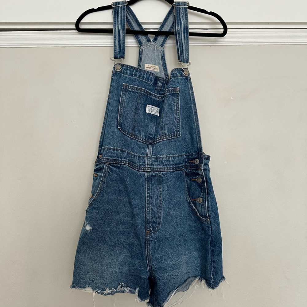 Levi's Blue Denim Overalls